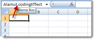 Excel named cell